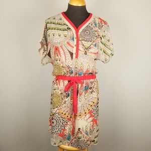 NWT Esley safari lined tribal dress